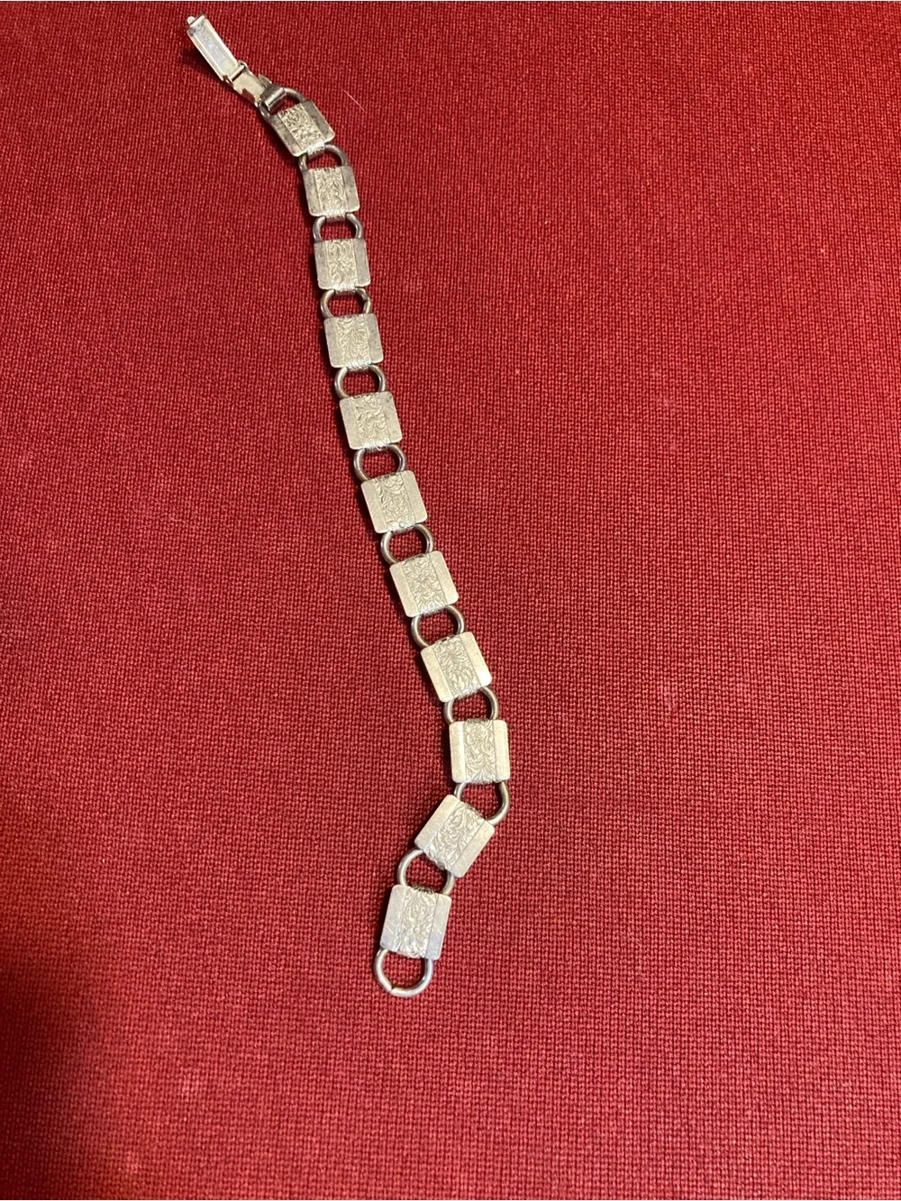 Silver-Tone Linked Square Bracelet - Women's Accessories